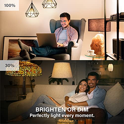 Sengled Alexa Light Bulb, S1 Auto Pairing with Alexa Devices, Warm Light Bulbs, Smart Light (Alexa), Bluetooth Mesh Smart Home Lighting, E26 60W Equivalent, 800LM, Soft White (2700k), (Pack of 4)