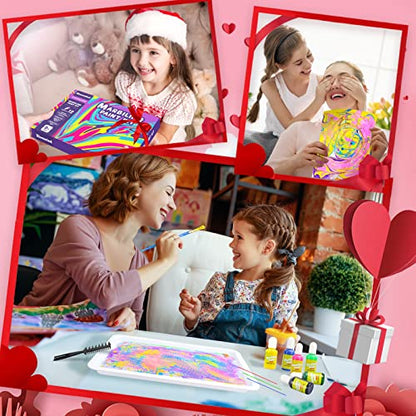 Water Marbling Paint Art Kit for Kids - Arts and Crafts for Girls & Boys,Ideal Gifts for Kids Age 4-8 6-8 8-10 8-12 (12 Colors)