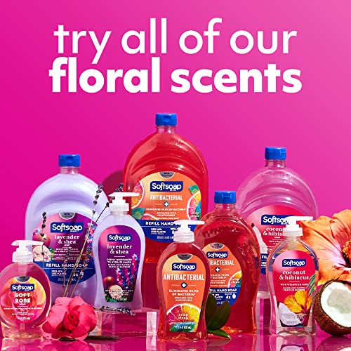 Softsoap Lavender & Shea Scent Liquid Hand Soap, Moisturizing Liquid Hand Soap, 11.25 Ounce, 6 Pack