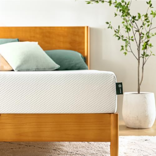 ZINUS 6 Inch Green Tea Memory Foam Mattress, Fiberglass Free, Patented Custom Contour Support, Sturdy Base Foam, CertiPUR-US Certified, Bed-in-a-box, Narrow Twin, White