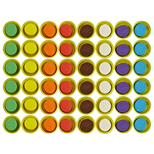 Play-Doh Bulk Pack of 48 Cans, 6 Sets of 8 Modeling Compound Colors, Perfect for Halloween Treat Bags, Party Favors, Arts & Crafts, 3oz, Preschool Toys 2+ (Amazon Exclusive)