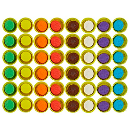 Play-Doh Bulk Pack of 48 Cans, 6 Sets of 8 Modeling Compound Colors, Perfect for Halloween Treat Bags, Party Favors, Arts & Crafts, 3oz, Preschool Toys 2+ (Amazon Exclusive)