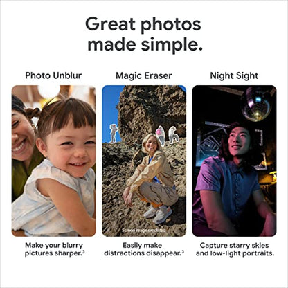 Google Pixel 7a - Unlocked Android Cell Phone with Wide Angle Lens and 24-Hour Battery - 128 GB -  Snow
