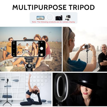 Selfie Stick, 50 inch Selfie Stick Tripod with Wireless Remote, Phone Tripod Stand Compatible with iPhone 15 14 13 12 11 pro Samsung Note 22 10 S23