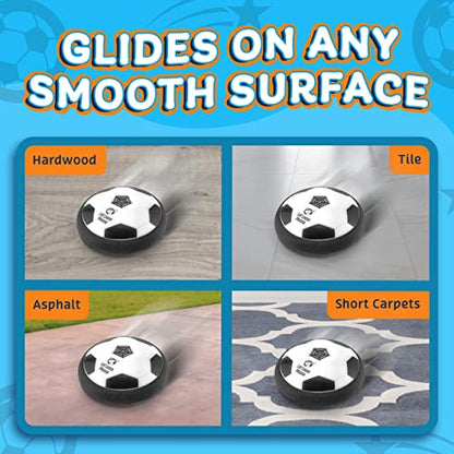 LLMoose Hover Soccer Ball - 2 Pack - Toys for Boys 4-6 - Gifts For Boys 8-12 - Birthday Gifts For Kids- Kids Toys - Stuff For Kids - Toys For Boys Age 8-12 - Toys For Kids - Indoor Games for Kids