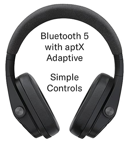 Yamaha YH-L700A Wireless Headphones with 3D Sound – Over-Ear, Listening Optimizer, Advanced ANC Active Noise-Cancelling, Bluetooth 5 with aptX Adaptive, Black