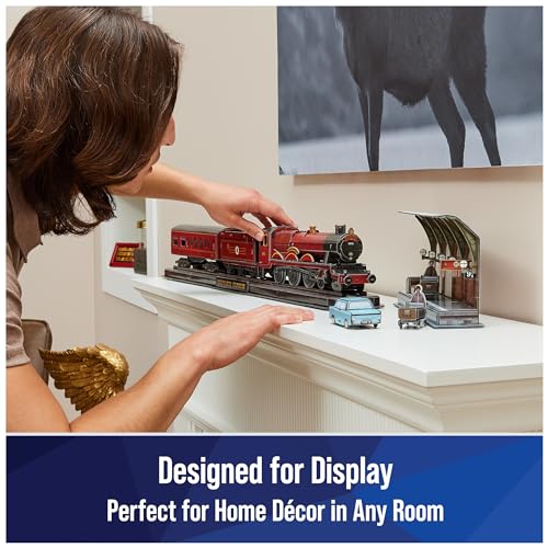 4D Build, Harry Potter Hogwarts Express 3D Puzzle Model Kit 181 Pcs 2.5 Ft Wide | Harry Potter Gifts Desk Decor | 3D Puzzles for Adults & Teens 12+