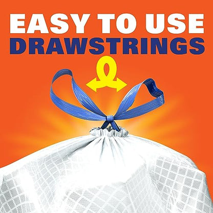 ADD 3 TO YOUR CART! Hefty Ultra Strong Tall Kitchen Trash Bags, Clean Burst Scent, 13 Gallon, 240 Count