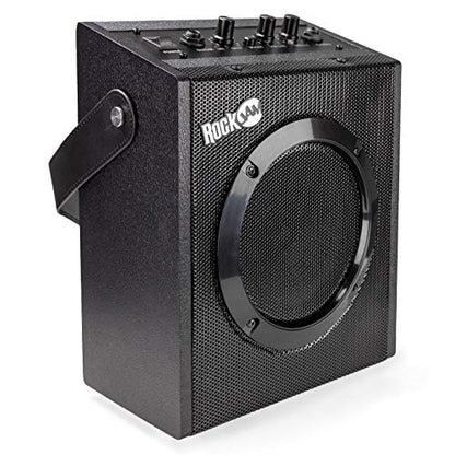 RockJam Electric Guitar Superkit with 10-watt Amp, Gig Bag, Picks & Online Lessons 6 String Pack, Right, Black, Full (RJEG03-SK-BK)