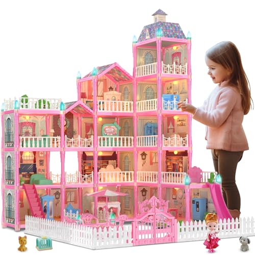 JoyZin 374Pcs Doll House Dreamhouse for Girls