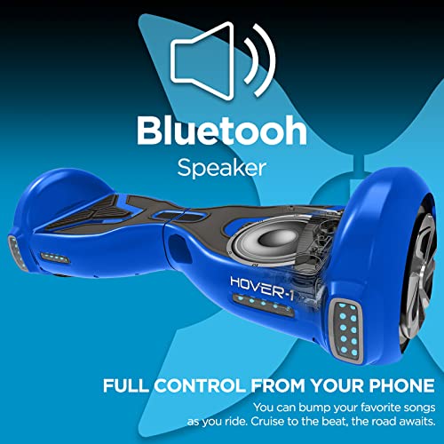 Hover-1 H1 Hoverboard Electric Scooter, Blue, Small/6.5"