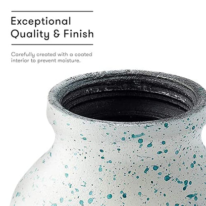 Fedmax Small Urns for Human Ashes Adult Male or Female - Set of 6 White Mini Urns - Cremation Keepsakes with Velvet Box - Memorial Urn and Ash Storage,6 Piece Assortment