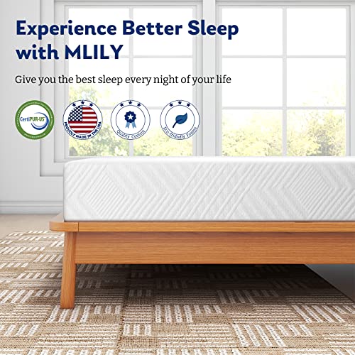 Twin Mattress, 6 Inch Memory Foam Mattress Bed in a Box, Medium, Green Tea and Cooling Gel Infused CertiPUR-US Certified, Made in USA