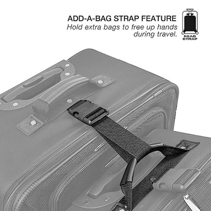 Travel Select Amsterdam Expandable Rolling Upright Luggage, Gray, 4-Piece Set