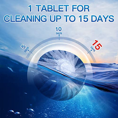 Vacplus Toilet Bowl Cleaners Tablet - 50 PACK, Automatic Toilet Cleaners for Deodorizing & Descaling, Long-Lasting Toilet Bowl Cleaner Tablets with Sustained-Release Technology Against Tough Stains