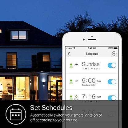 Kasa Smart Bulb, 850 Lumens, Full Color Changing Dimmable WiFi LED Light Bulb Compatible with Alexa and Google Home, A19, 9.5W,2.4Ghz only, No Hub Required 1-Pack(KL130)