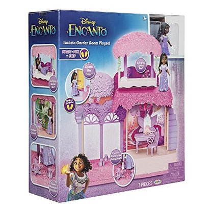 Disney Encanto Isabela's Garden Room Playset Includes Isabela Doll Figure - Flowers Bloom with Every Step!