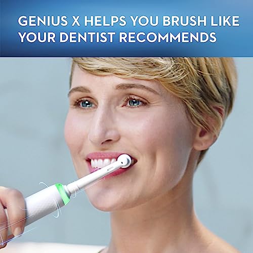 Oral-B Genius X Limited, Electric Toothbrush with Artificial Intelligence, Rechargeable Toothbrush (1) Replacement Brush Head, Travel Case, Orchid Purple