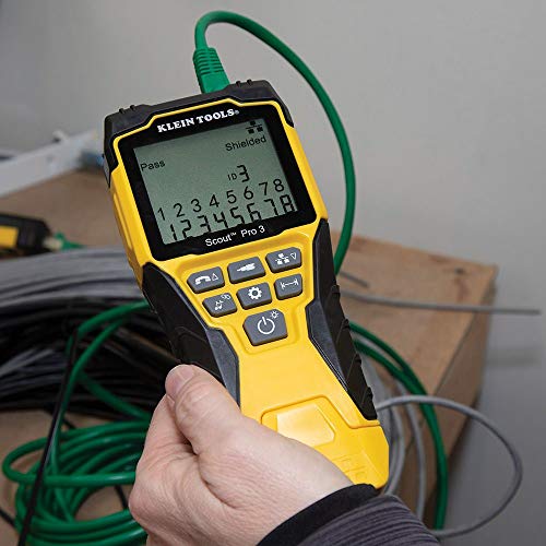 Klein Tools The Scout Pro 3 Tester Starter Kit is a versatile cable tester that locates and tests voice, data and video cables.