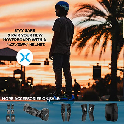 Hover-1 Dream Hoverboard Electric Scooter Light Up LED Wheels , Jet Black, 25 x 9 x 9