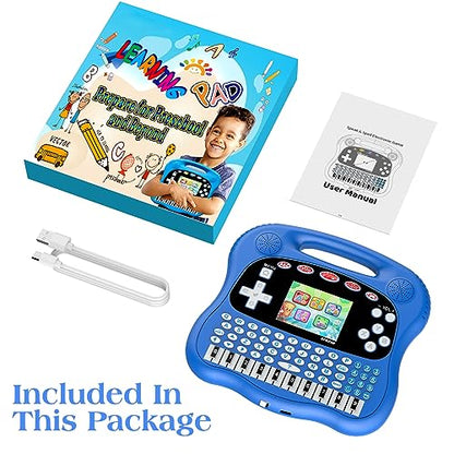 Preschool Toys/Educational Tablet Toy to Learn Alphabet, Numbers, Colors, Shapes, Animals, Transportation, Time for Toddlers Ages4-12 Years Old Educational Electronic Toys Gifts