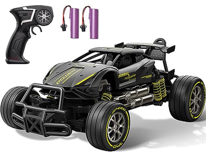 DODOELEPHANT Remote Control Car RC Cars Metal Drift 1/20 Scale Fast 10MPH 2.4Ghz 2WD All Terrain 2X Batteries 50 Min Play Sport Racing Hobby Toy Vehicle Xmas Birthday Gifts for Boys Girls Adults