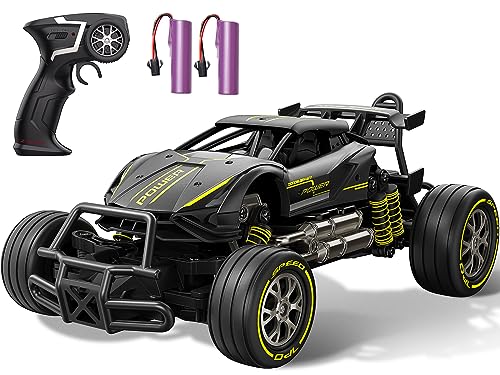 DODOELEPHANT Remote Control Car RC Cars Metal Drift 1/20 Scale Fast 10MPH 2.4Ghz 2WD All Terrain 2X Batteries 50 Min Play Sport Racing Hobby Toy Vehicle Xmas Birthday Gifts for Boys Girls Adults