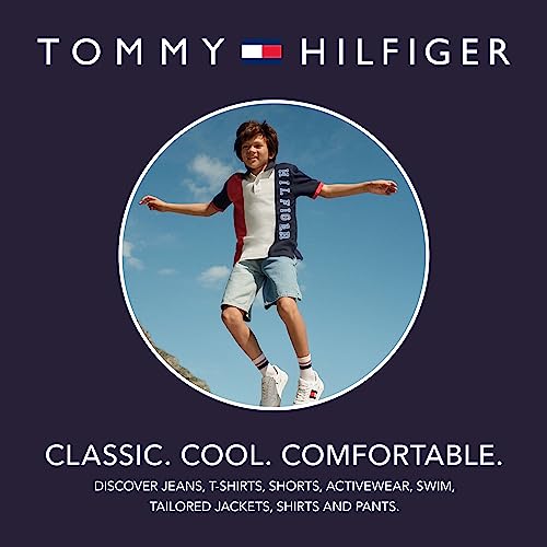 Tommy Hilfiger Boys' Short Sleeve Fashion Polo Shirt, White, 20