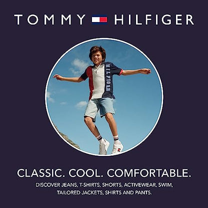 Tommy Hilfiger Boys' Short Sleeve Fashion Polo Shirt, White, 20