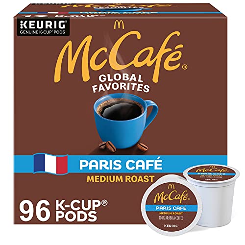 McCafe Paris Café, Single Serve Coffee Keurig K-Cup Pods, Medium Roast Coffee, 96 Count