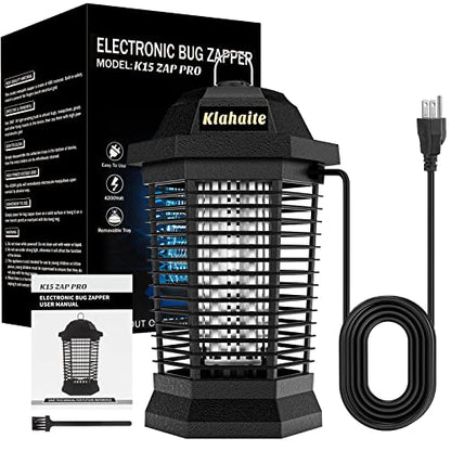 Bug Zapper Outdoor, Mosquito Zapper Indoor, Fly Zapper, Fly Trap, Insect Trap for Garden Backyard Patio