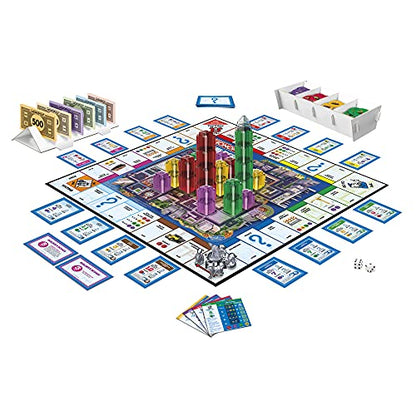 Monopoly Builder Board Game, Board Games for Kids and Adults, Strategy Games, Family Board Games, for Kids 8 and Up, 2-4 Players