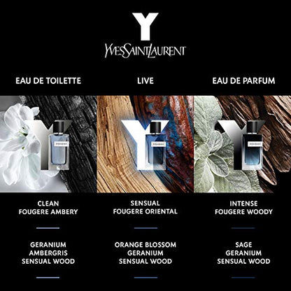 Yves Saint Laurent Y For Men Eau de Parfum, Multi, 3.3 fl.Oz