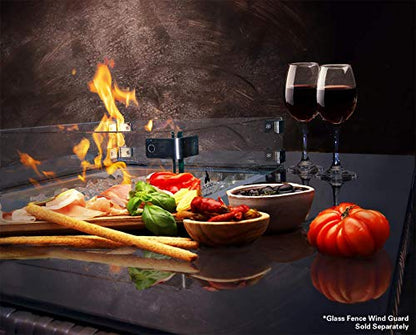 Outland Living 410 Series - 36-Inch Outdoor Propane Gas Fire Table, Slate Grey/Square