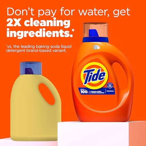 Add 3 to your cart. Tide Laundry Detergent Liquid Soap, High Efficiency (He), Original Scent, 64 Loads 3 Ct