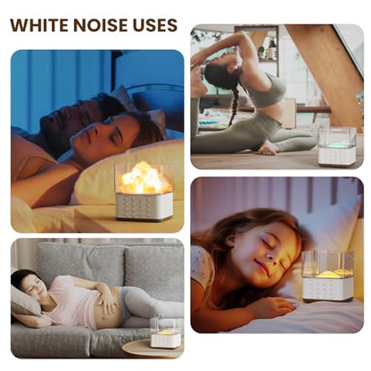 Yormick DIY White Noise Sound Machine for Sleeping, 30 Soothing Natural Sound Night Light, White Noise Sound Machine Baby/Adult Gift, White Noise Sound Machine Office & Yoga Meditation & Bedroom