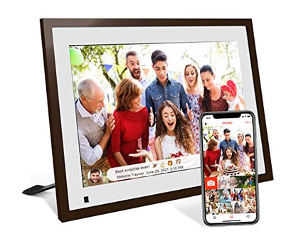 Digital Picture Frame 10.1 Inch Large Digital Photo Frame with IPS Full HD Touchscreen, 32GB WiFi Smart Frame Share Photos and Videos Instantly from Anywhere via Frameo App