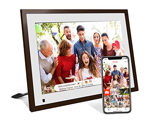 Digital Picture Frame 10.1 Inch Large Digital Photo Frame with IPS Full HD Touchscreen, 32GB WiFi Smart Frame Share Photos and Videos Instantly from Anywhere via Frameo App