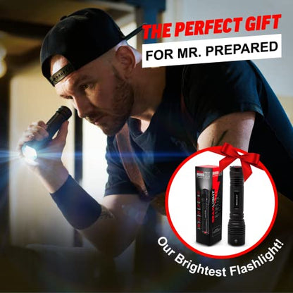 GearLight S2000 LED Flashlight Father's Day Gifts for Dad - Super Bright, Powerful, Mid-Size Tactical Flashlights with High Lumens for Outdoor Activity & Emergency Use, Gift for Him