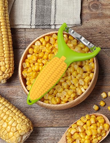 GloTika Corn Peeler Vegetable Peeler Set, Stainless Steel Cutter Slicer for Carrot Potato Vegetable, Corn Planer Thresher