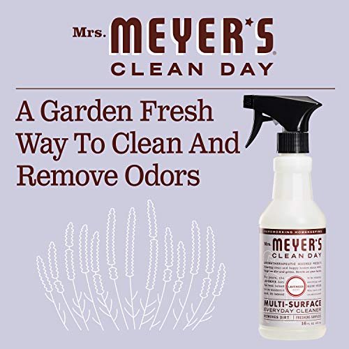 Mrs. Meyer's Clean Day Multi-Surface Everyday Cleaner, Cruelty Free Formula, Lavender Scent, 16 oz- Pack of 3