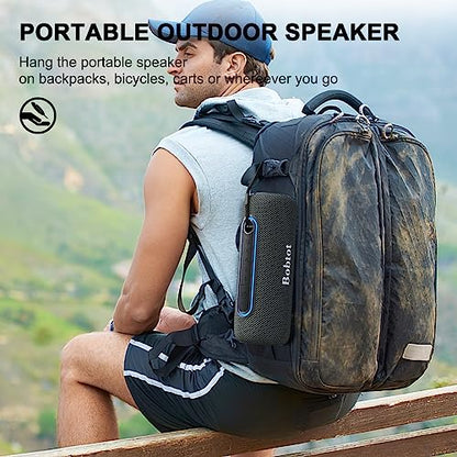 ADD 2 TO YOUR CART! Bobtot Portable Bluetooth Speaker Wireless Speaker, TWS Stereo Sound Bluetooth 5.0 Waterproof IPX5 Built-in Mic with RGB Lights for Home Indoors and Outdoors Party…