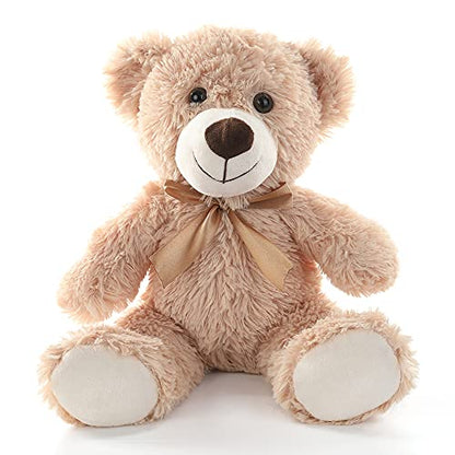MaoGoLan Teddy Bear Stuffed Animals 13.5 Inch Pack of 3 Tan Stuffed Bears Bulk Valentines Day Gifts for Him Girls