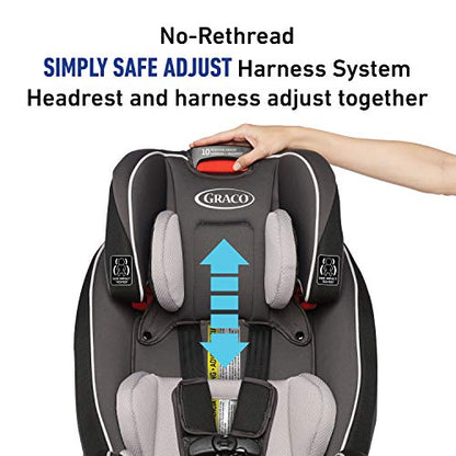 Graco Slimfit 3 in 1 Car Seat -Slim & Comfy Design Saves Space in Your Back Seat, Annabelle, One Size