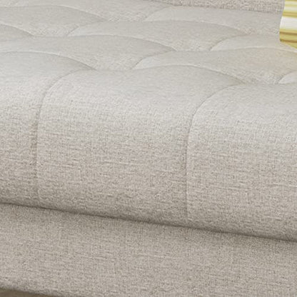 Christopher Knight Home Aidan Mid Century Modern Tufted Fabric Sofa, Beige