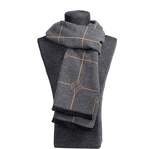 OHAYOMI Mens Scarf Winter Fashion Formal Soft Scarves for Men
