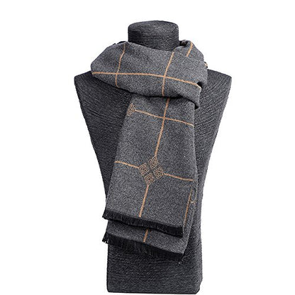 OHAYOMI Mens Scarf Winter Fashion Formal Soft Scarves for Men