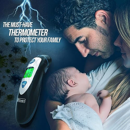 iProven Ear and Forehead Thermometer Dual Mode - 1 Second Accurate Fever Thermometer for Adults, Kids, and Babies - Digital Infrared Technology, Body Temperature Thermometer