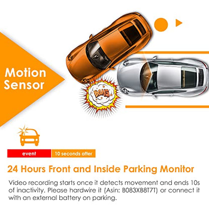 Vantrue N2 Pro Uber Dual Dash Cam Infrared Night Vision, Dual Channel 1080P Front and Inside Dash Cam, 2.5K Single Front Car Accident Dash Camera, 24hr Motion Sensor Parking Mode, Support 256GB max