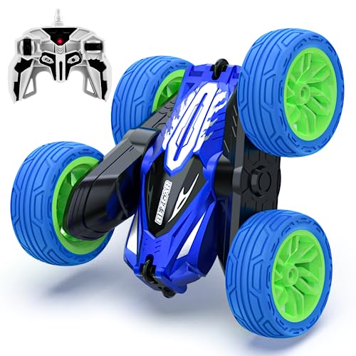 BEZGAR Remote Control Car for Boys 4-7, 2.4GHz Double Side 360° Flips Rotating Stunt Cars Toy for Kids, Birthday Gift for Boys Age 3 4 5 6 7 8 Year Old